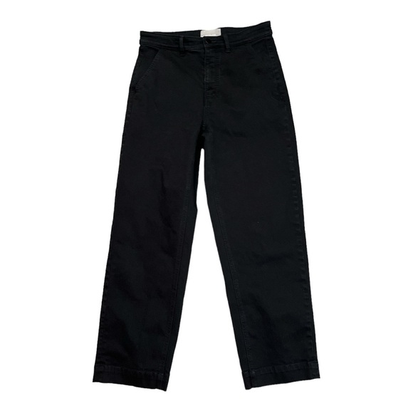 Everlane Straight-Leg Crop Tall Black High Rise Jean - Picture 2 of 6